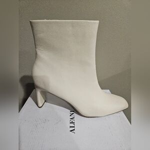 Alfani Women's Elegant Cream Heeled Boots